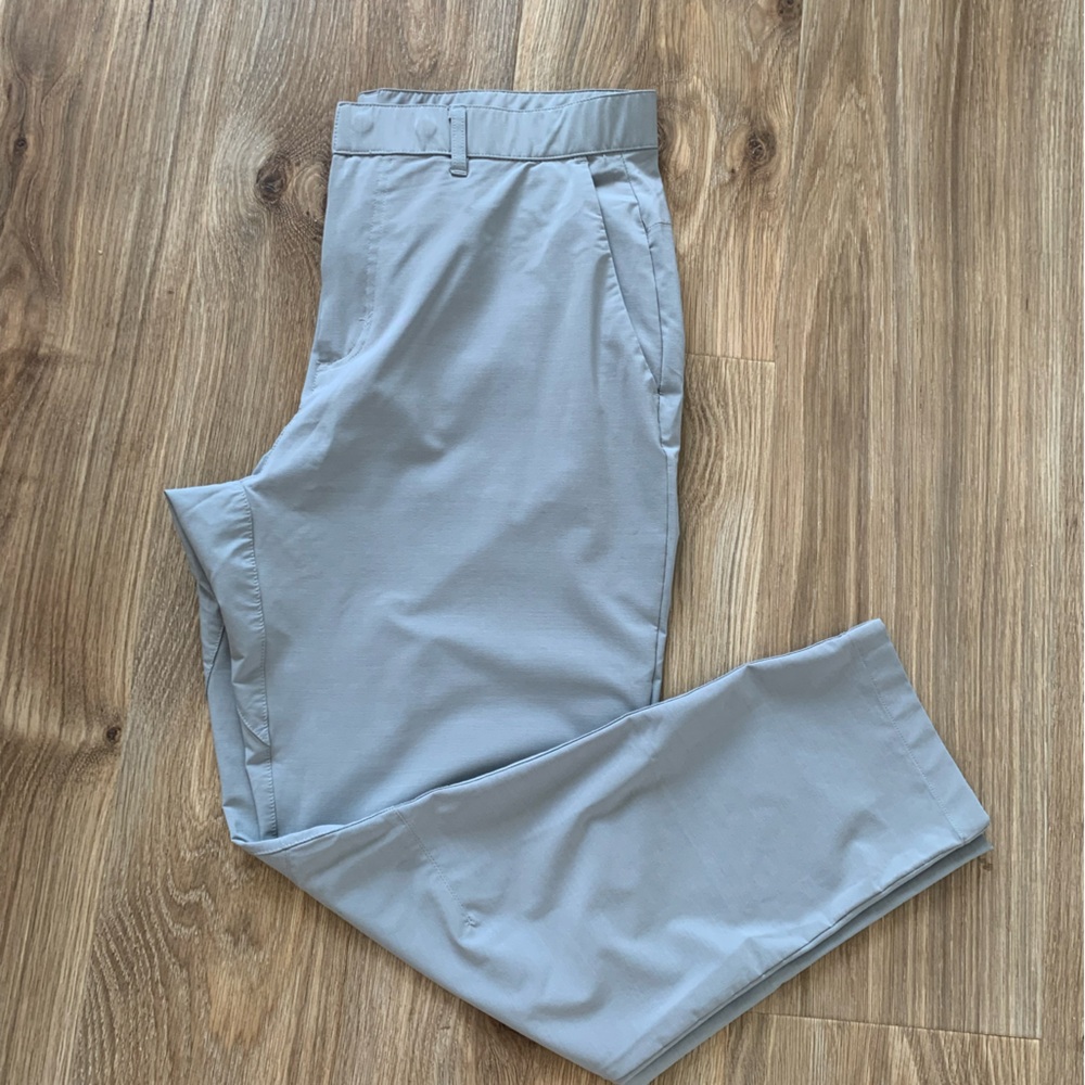 Fabletics Pants Mens L Grey The Only Pant Golf Performance Athleisure 29” Inseam